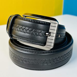 Genuine Leather Belt- Black