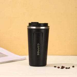 Stainless Steel Coffee Mug – Black Color